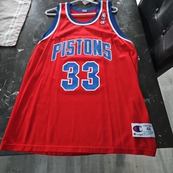 Champion Grant Hill #33 Detroit Pistons Jersey - Picture 1 of 2